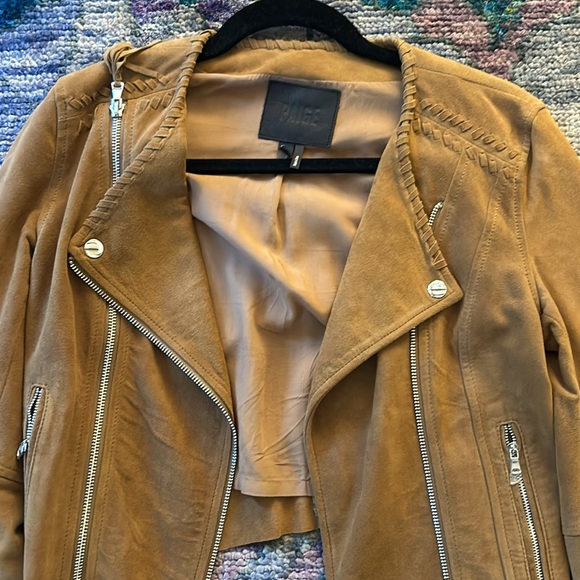 Paige Tiana Suede Genuine Leather Jacket - barely worn - great condition - Picture 3 of 3